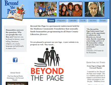 Tablet Screenshot of beyondthepage.info